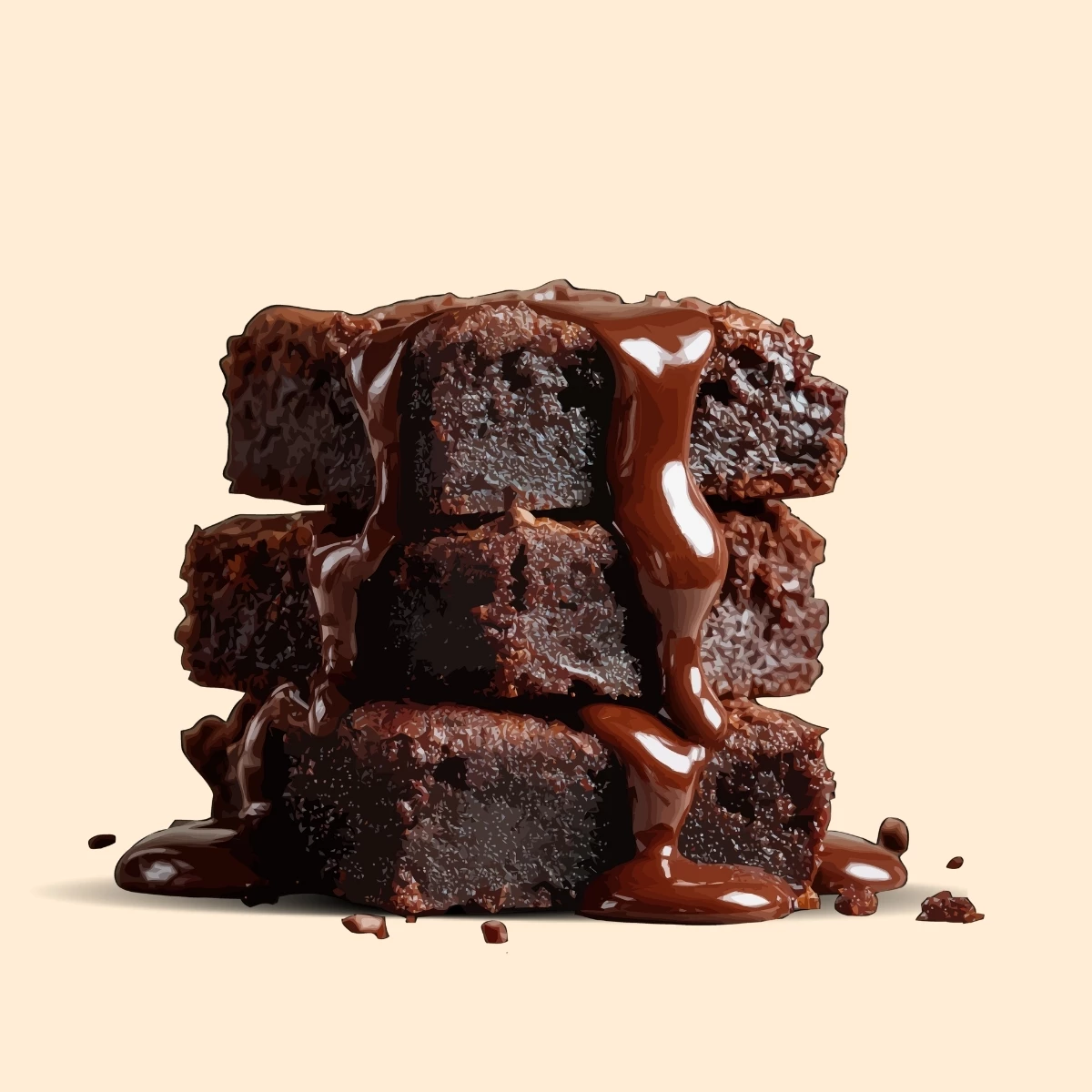 Double Choco Brownies