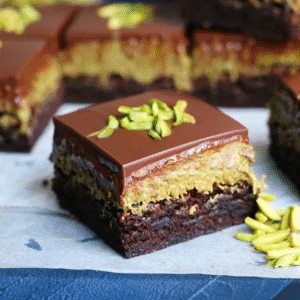 kunafa brownie