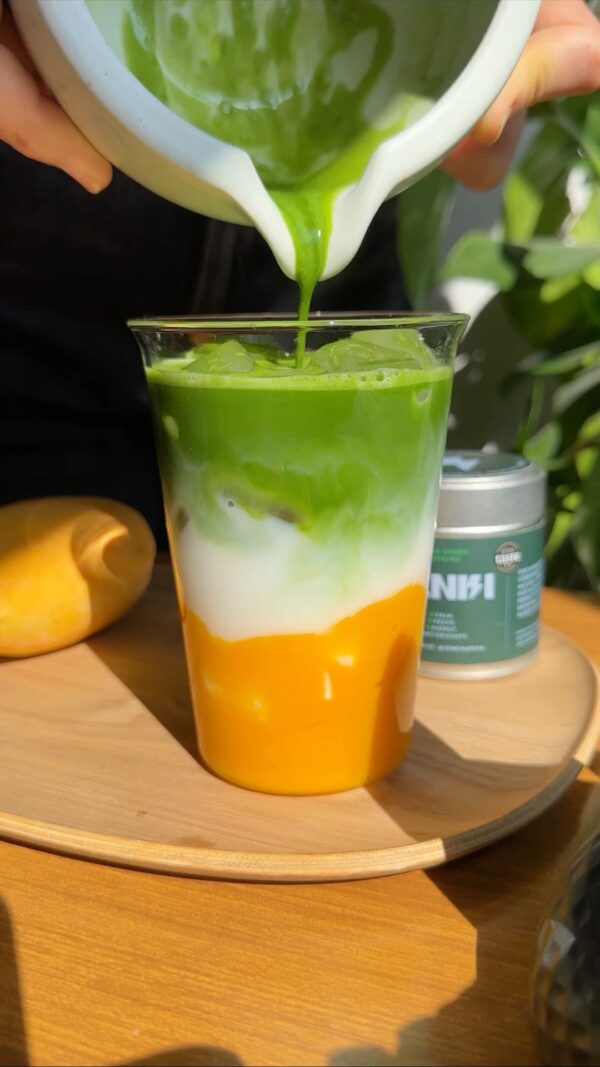 Mango iced Matcha